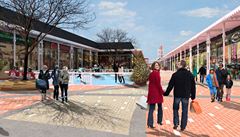 Vizualizace outletu Bohemia Village.