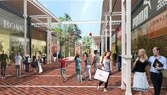 Vizualizace outletu Bohemia Village.