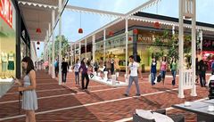 Vizualizace outletu Bohemia Village.