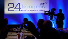 Zaal kongres ODS v Olomouci.