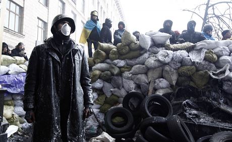 V ukrajinsk metropoli od nonch hodin pokraovaly stety mezi protivldnmi demonstranty a policisty, kte pouili slzn plyn. 