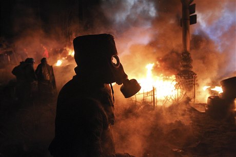 Pouliční válka v Kyjevě (ilustrační foto).