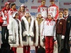Ruský olympijský tým oblee i koichy
