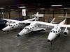 Vesmírná lo Virgin Galactic s názvem SpaceShipTwo.