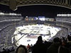Pohled na zaplnný Yankee Stadium.