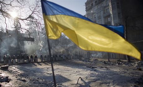 Demonstrace v Kyjev. Ilustraní foto.