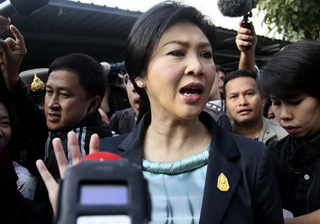 Thajská premiérka Jinglavak Šinavatrová. 