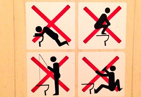 Pravidla pro používání WC v Soči.