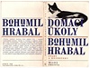 Bohumil Hrabal: Domácí úkoly. Vydání z roku 1970 bylo kompletn zlikvidováno.