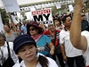 Pi demonstracích v Bangkoku ped volbami vypuklo násilí 