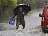 Britská vesnice Thorney, kterou trápí povodn.