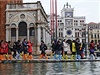 Italské Benátky trápí povodn.