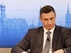 Ukrajinský ministr zahranií Leonid Koara a opoziní pedák Vitalij Kliko.