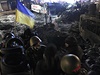 Protivldn demonstranti v Kyjev.