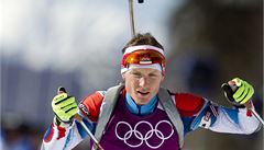 Biatlonista Ondej Moravec.