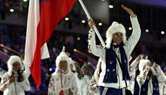 Šárka Strachová přivádí českou výpravu na slavnostní zahájení XXII. zimních olympijských her | na serveru Lidovky.cz | aktuální zprávy