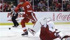 Hokejový branká Michal Neuvirth zastavil v pátením utkání NHL 42 stel a v závreném rozstelu 6 ze 7 nájezd, pesto s Washingtonem podlehl v Detroitu 3:4. 