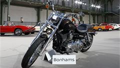 Motocykl značky Harley Davidson, který loni přímo od výrobce dostal papež František.