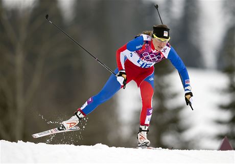 Bkyn na lyích Petra Nováková.