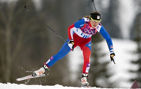 Bkyn na lyích Petra Nováková.