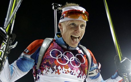 Ondřej Moravec slaví stříbrnou olympijskou medaili