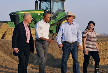 Obama na víkendovém pobytu v kalifornském resortu Rancho Mirage.