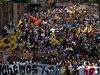Tisíce lidí demonstrovalo v ulicích Caracasu