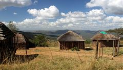 Malebná horská vesni�ka v provincii KwaZulu Natal