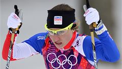 Petra Nováková na trati sprintu.