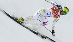 �árka Strachová p�i olympijském sjezdu