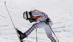 Ondřej Bank po druhé jízdě v obřím slalomu