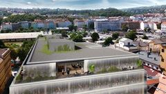 Místo bývalé tramvajové vozovny v ulici Na Valentince na pra�ském Smíchov� vyroste sedmipodla�ní administrativní budova FIVE! Smíchov Offices.