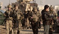 Americké a afghánské ozbrojené síly v Kábulu.