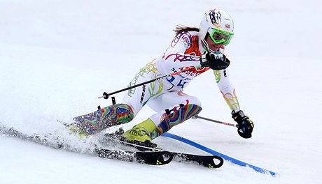Česká lyžařka Šárka Strachová.