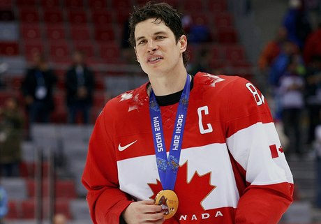 Sidney Crosby se zlatou medailí