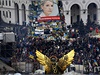 Lidé kyjevský Majdan stále neopoutí