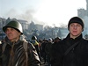 Demonstranti na Majdanu objektivem Petry Procházkové.