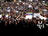 Masové protivládní demonstrace ve venezuelské metropoli Caracas.