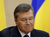 Viktor Janukovy na pátením brífinku v jihoruském Rostovu.