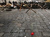 Re poloená protivládními demonstranty poblí barikád v centru Kyjeva.