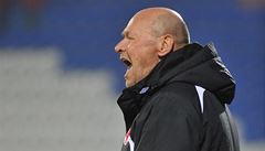 Trenér Slavie Miroslav Koubek.