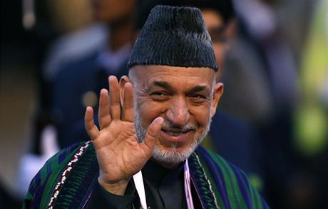 Dosluhující afghánský prezident Hamíd Karzáí.