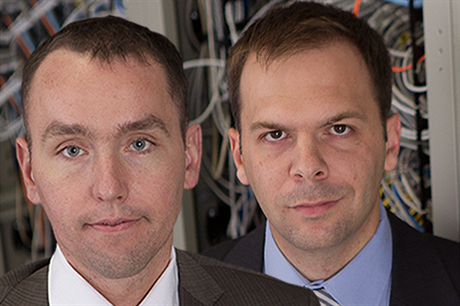 editel projektu IT4Innovations Martin Palkovi (vlevo) a editel superpoítaového centra IT4I Branislav Jansík.