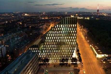 The Crystal Prague office building will situated nearby the Želivského metro station