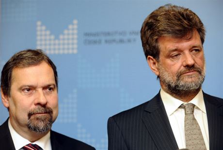 Jan Kubice (right) takes over an administrative shambles from his predecessor Radek John