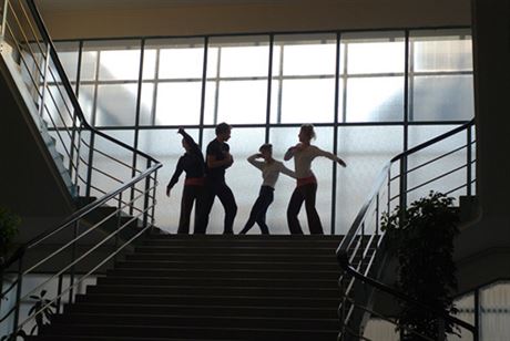 Finlandia dancers rehearse in the natural light of the building