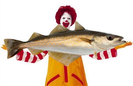 McDonald's oznámil, e se stane první spoleností svého typu, která bude v Evrop prodávat rybu s certifikátem ekologické udritelnosti - klaun Ronald moná dostane padáka.