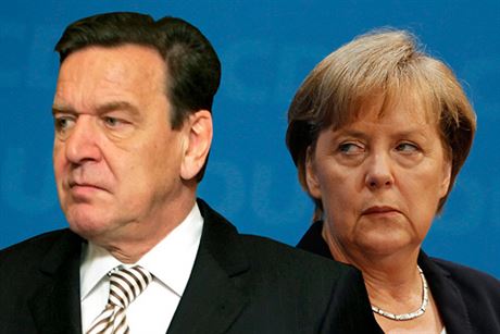 Bývalý německý sociálnědemokratický kancléř Gerhard Schröder chce integrované „evropské jádro“. Dle současné německé kancléřky Angely Merkelové jsou eurobondy cestou do dluhové Evropské unie.