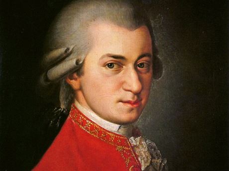 Wolfgang Amadeus Mozart, as depicted by Johann Nepomuk della Croce in 1780-81