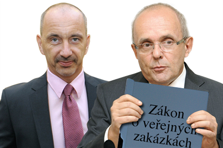 Ministr průmyslu a obchodu Martin Kuba (vlevo) a ministr pro místní rozvoj Kamil Jankovský.